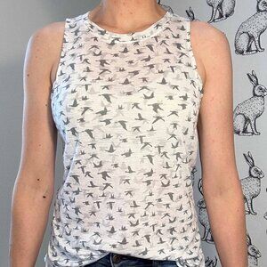 Women's Prana Bird Print Tank Top SzS